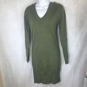 Planet Gold womens medium knit green sweater dress